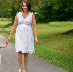 Motherhood maternity white dress!